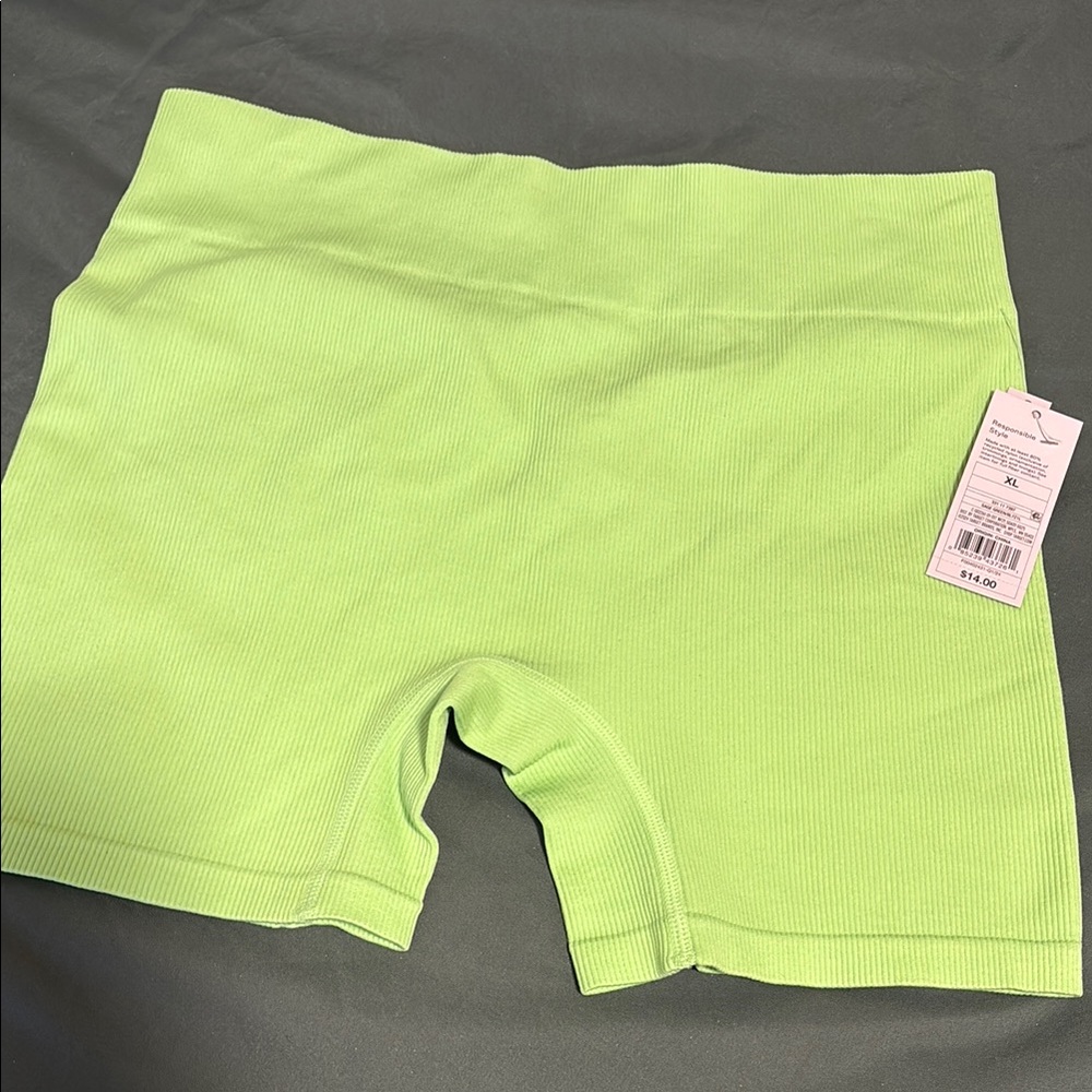 Women's Lime Green Shorts